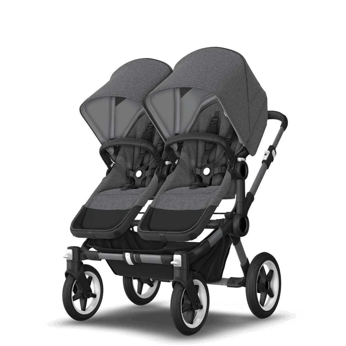 Bugaboo Donkey 5 Twin Graphite - Grey Melange - Grey Melange Bugaboo Donkey 5 Twin Graphite - Grey Melange - Grey Melange -Babyproducten Verkoopwinkel bugboo donkey 5 twin graphite grey melange grey melange 5