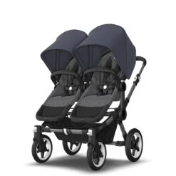 Bugaboo Donkey 5 Twin Graphite - Grey Melange - Stormy Blue -Babyproducten Verkoopwinkel bugboo donkey 5 twin graphite grey melange stormy blue