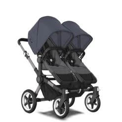 Bugaboo Donkey 5 Twin Graphite - Grey Melange - Stormy Blue -Babyproducten Verkoopwinkel bugboo donkey 5 twin graphite grey melange stormy blue 6