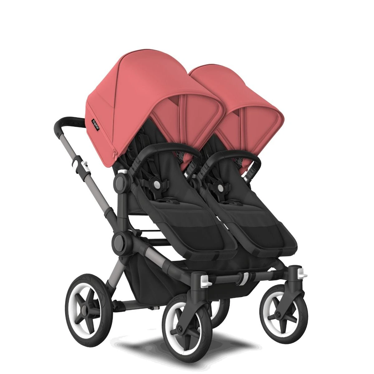 Bugaboo Donkey 5 Twin Graphite - Midnight Black - Sunrise Red Bugaboo Donkey 5 Twin Graphite - Midnight Black - Sunrise Red -Babyproducten Verkoopwinkel bugboo donkey 5 twin graphite midnight black sunrise red 2