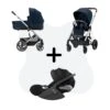 Cybex Balios S Lux Travelsystem Ocean Blue - Silver Frame 2023 Met Cloud T