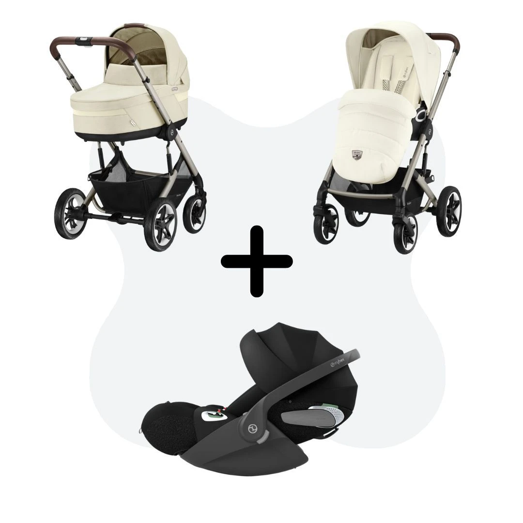 Cybex Talos S Lux Travelsystem Seashell Beige -Taupe Frame 2023 Met Cloud T -Babyproducten Verkoopwinkel