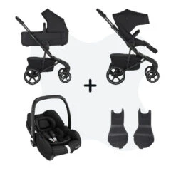 Easywalker Jimmey Pepper Black + Maxi-Cosi Cabriofix I-Size