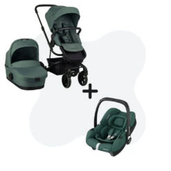 Easywalker Harvey 3 Forest Green + Maxi-Cosi Cabriofix I-Size Essential Green