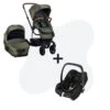 Easywalker Harvey 3 Emerald Green + Maxi-Cosi Cabriofix I-Size Essential Black