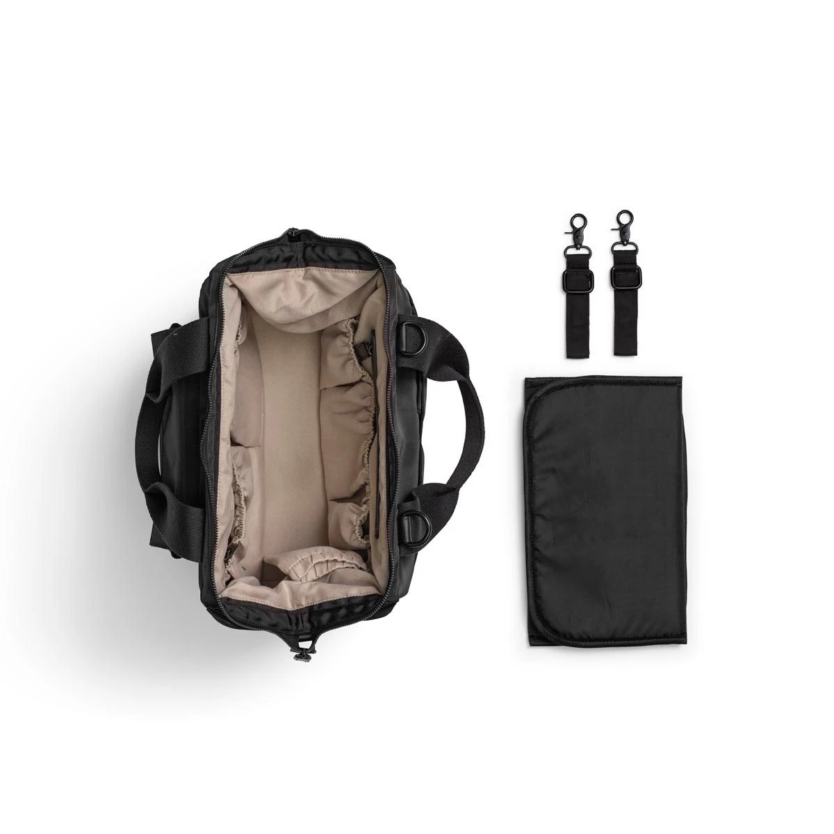 Elodie Luiertas Wide Frame Black Elodie Details Elodie Luiertas Wide Frame Black -Babyproducten Verkoopwinkel elodie details wide frame luiertas changing bag black 3