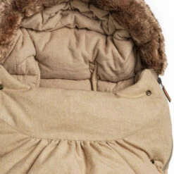 Elodie Details ElodieWollen Voetenzak -Babyproducten Verkoopwinkel elodie details wollen voetenzak wool footmuff pure khaki 4