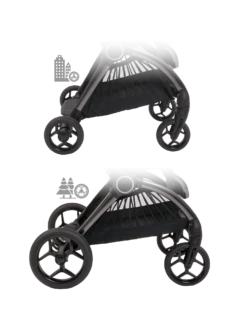 ICandy Core Dark Grey -Babyproducten Verkoopwinkel image 7 supporting icandy core phantom profile wheelbases 1