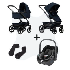 Joolz Geo 3 Navy Blue + Adapters + Maxi-Cosi Pebble 360