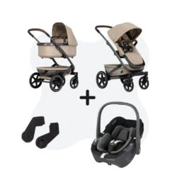 Joolz Geo 3 Timeless Taupe + Adapters + Maxi-Cosi Pebble 360
