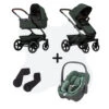 Joolz Geo 3 Urban Green + Adapters + Maxi-Cosi Pebble 360