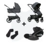 Joolz Geo 3 Pure Grey + Adapters + Cybex Cloud T