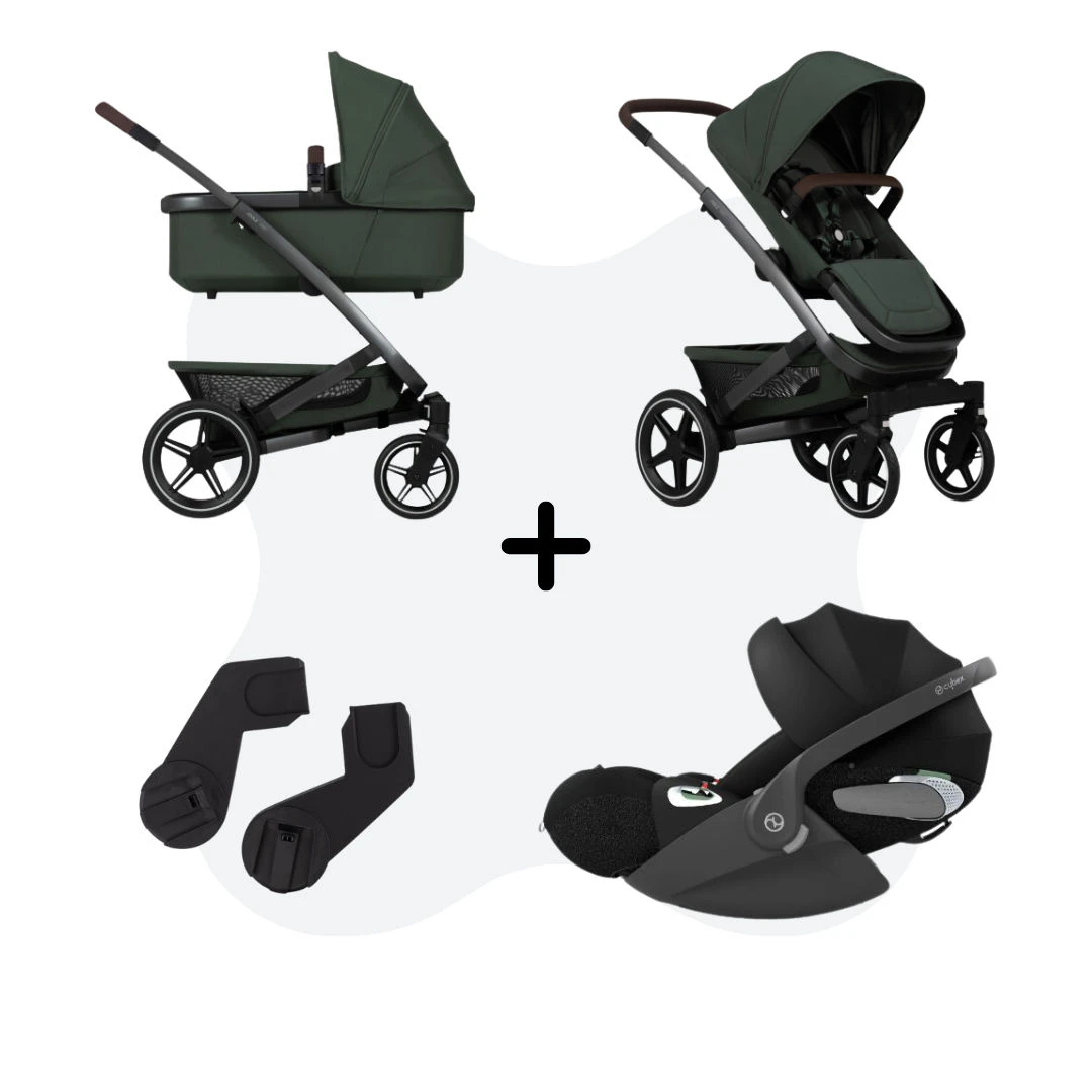 Joolz Geo 3 Urban Green + Adapters + Cybex Cloud T Joolz Geo 3 Urban Green + Adapters + Cybex Cloud T -Babyproducten Verkoopwinkel joolz geo3 pakketdeal urban green cybex cloudt