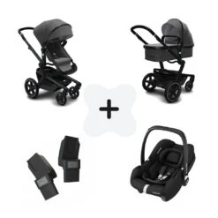 Joolz Day+ Awesome Anthracite + Maxi-Cosi Cabriofix I-Size + Autostoel Adapters