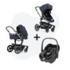 Joolz Day + Navy Blue + Maxi-Cosi Pebble 360 I-Size Essential Black