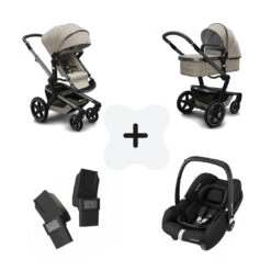 Joolz Day+ Timeless Taupe + Maxi-Cosi Cabriofix I-Size + Autostoel Adapters