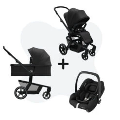 Joolz Hub Plus Brilliant Black + Maxi-Cosi Cabriofix I-Size Essential Black