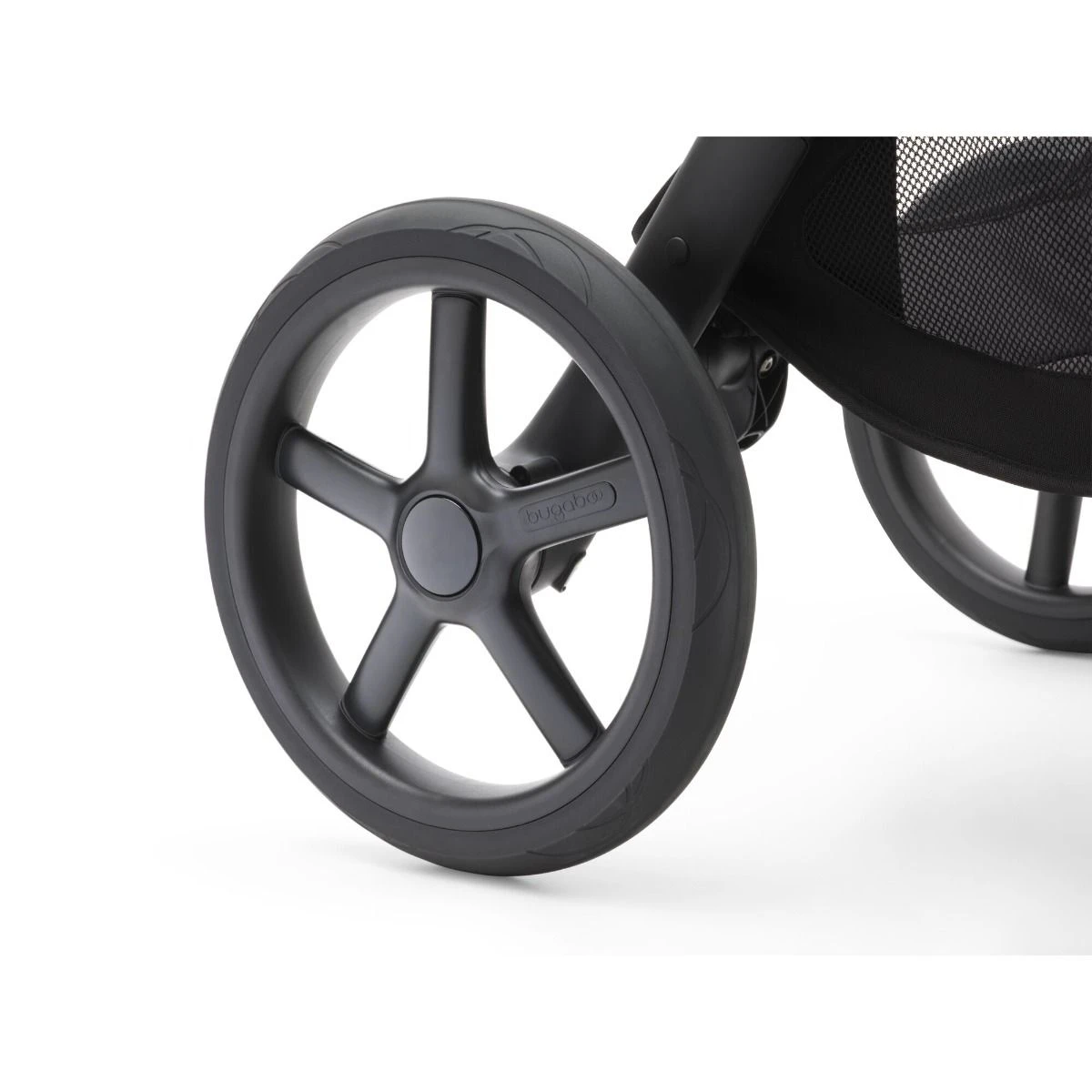 Bugaboo Fox 5 Graphite - Midnight Black - Midnight Black Bugaboo Fox 5 Graphite - Midnight Black - Midnight Black -Babyproducten Verkoopwinkel large jpg 100194001 fox5 black wheels detail back