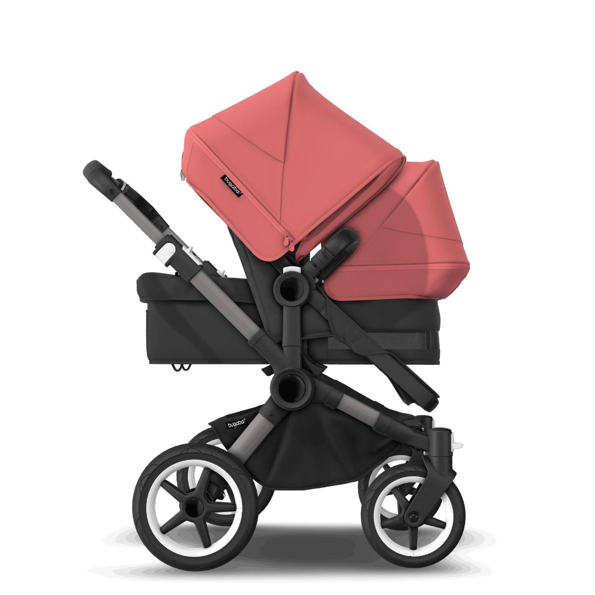 Bugaboo Donkey 5 Duo Graphite - Midnight Black - Sunrise Red Bugaboo Donkey 5 Duo Graphite - Midnight Black - Sunrise Red -Babyproducten Verkoopwinkel large jpg pi donkey 5 duo a2c4319b256797c5638910826276813f