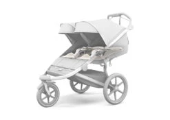 Thule Newborn Inlay Soft Grey -Babyproducten Verkoopwinkel small thule newborn inlay a installed ghost iso 11200300 thuleurbanglide2double