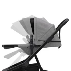 Thule Sleek Compleet -Babyproducten Verkoopwinkel thule sleek grey melange on black compleet 3