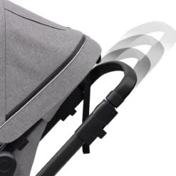 Thule Sleek Compleet -Babyproducten Verkoopwinkel thule sleek grey melange on black compleet 6