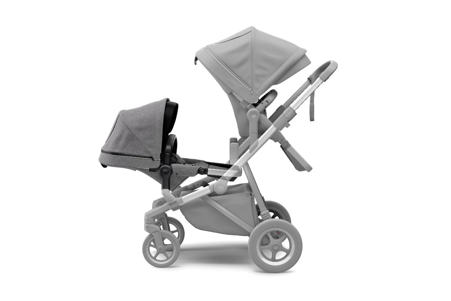 Thule Sleek Tweede Zitje Thule Sleek Tweede Zitje -Babyproducten Verkoopwinkel thule sleek tweede zitje grey melange 4