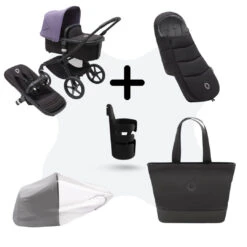 Bugaboo Fox 5 Essential Bundel Customize Yourself Black - Midnight Black