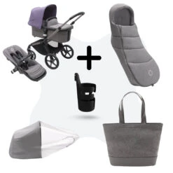 Bugaboo Fox 5 Essential Bundel Customize Yourself Graphite - Grey Melange