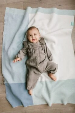 UPPAbaby Gebreide Deken -Babyproducten Verkoopwinkel uppababy gebreide deken blauw 5